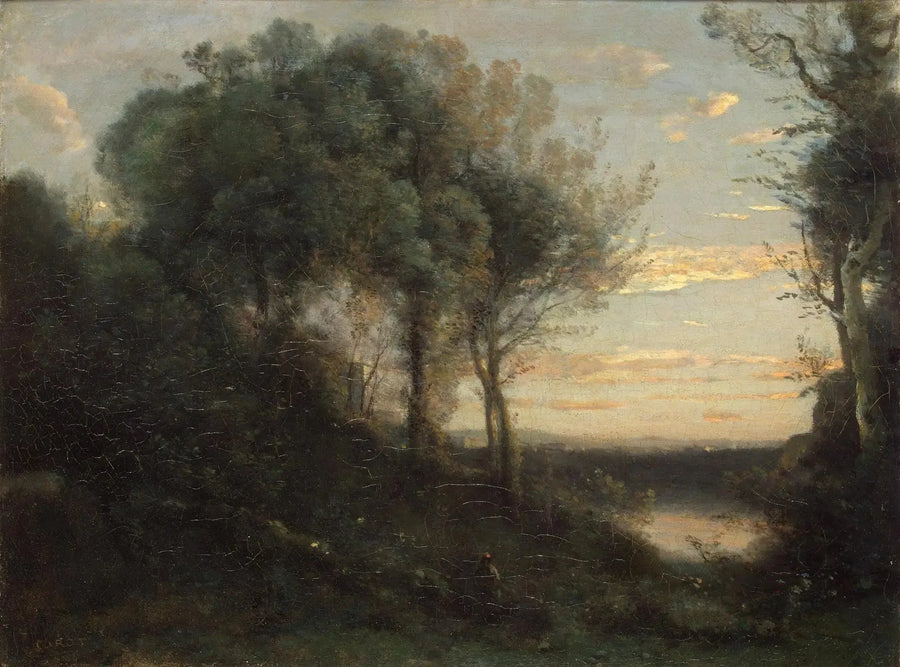 Ilta - Jean-Baptiste Camille Corot