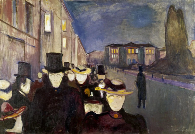Ilta Karl Johan - Edvard Munch