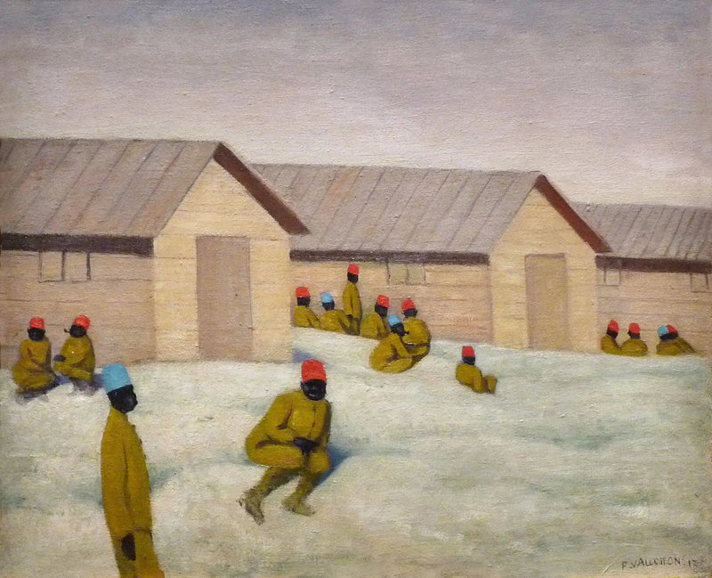 Sengalilaiset sotilaat Maillyn leirissä - Félix Vallotton