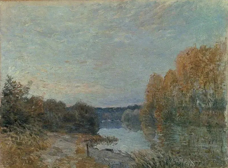 Auringonlasku - Alfred Sisley