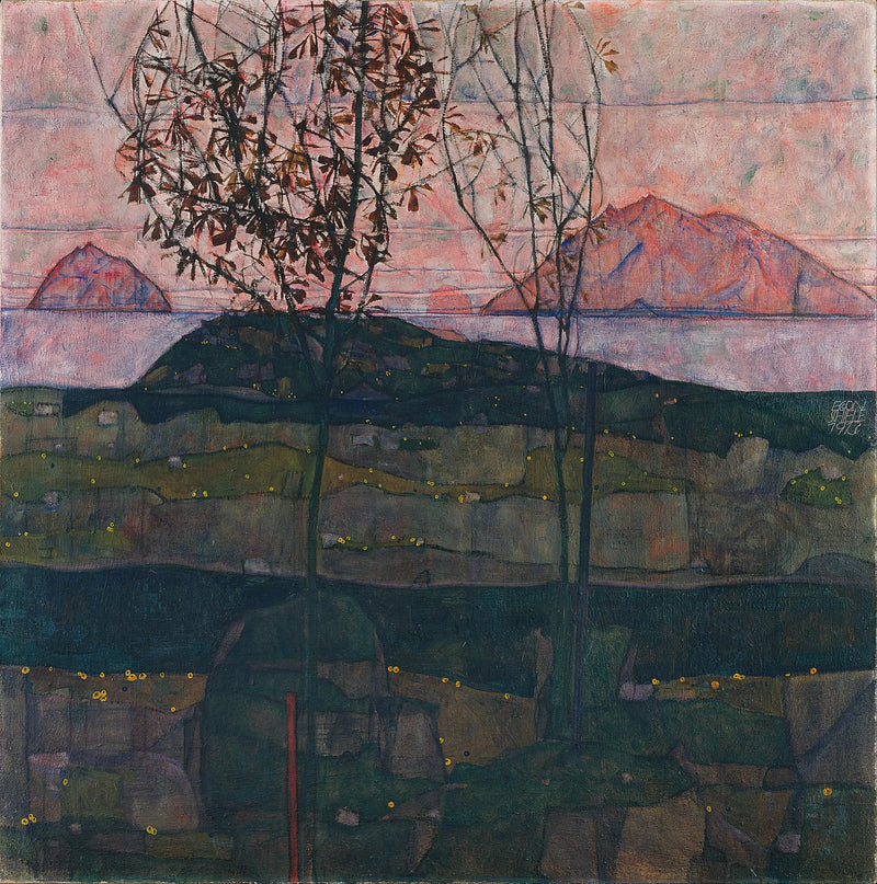 Auringonlasku - Egon Schiele