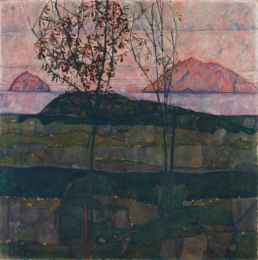 Auringonlasku - Egon Schiele