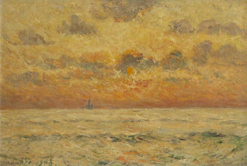 Auringonlasku merellä, Quiberon - Maxime Maufra