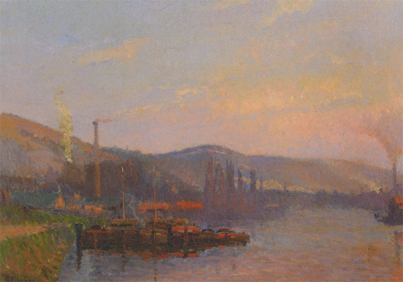 auringonlasku Le Pré-aux-Loups - Robert Antoine Pinchon