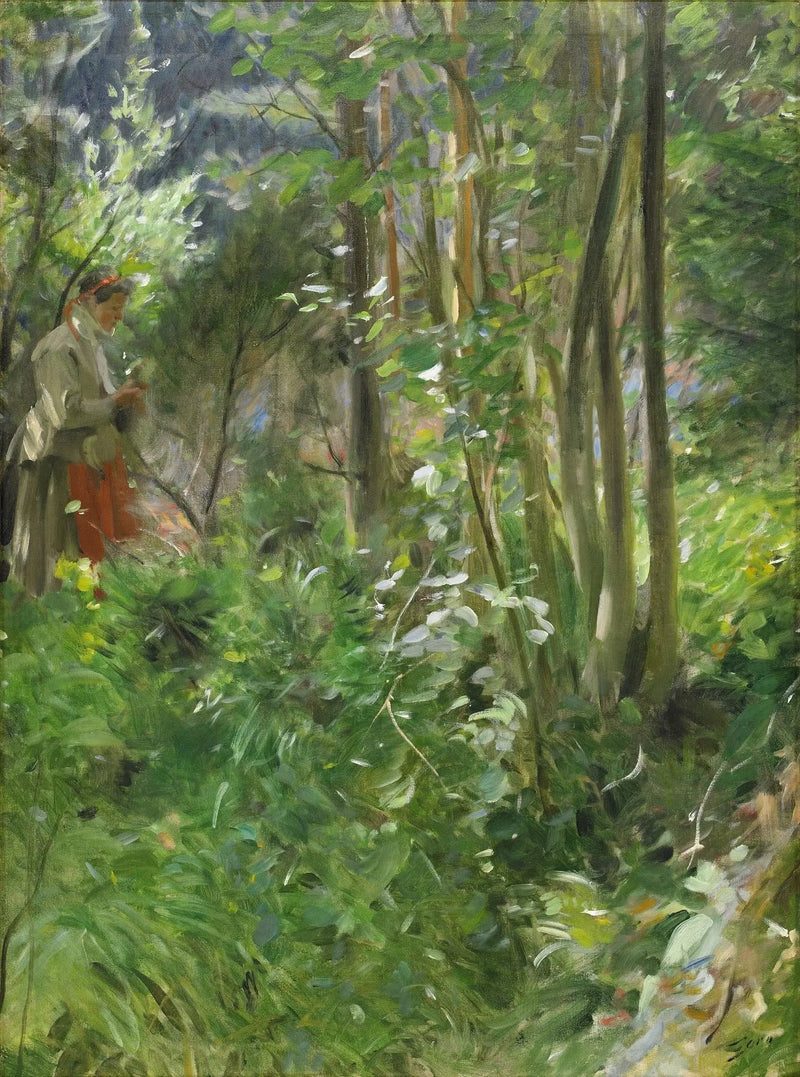 Auringonpaiste metsässä - Anders Zorn