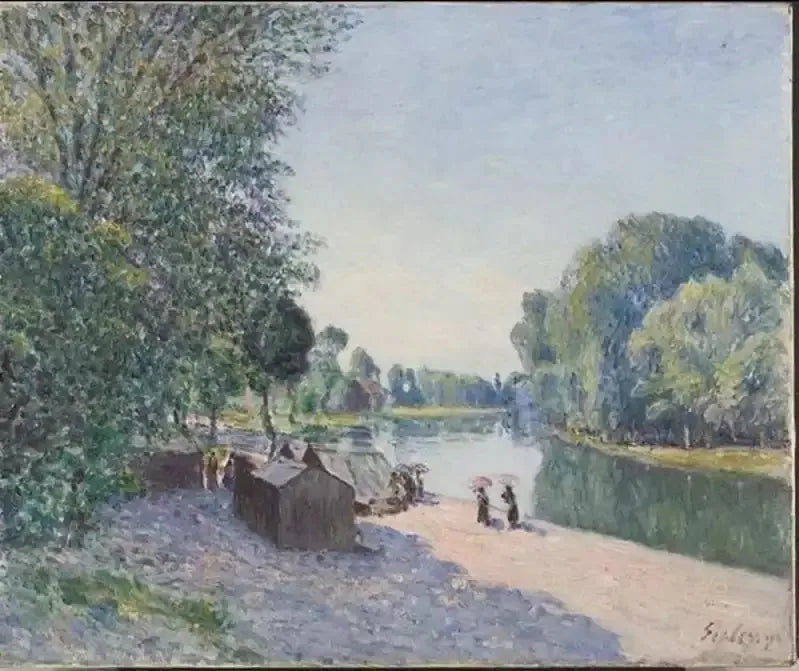 Aamun aurinko - Alfred Sisley