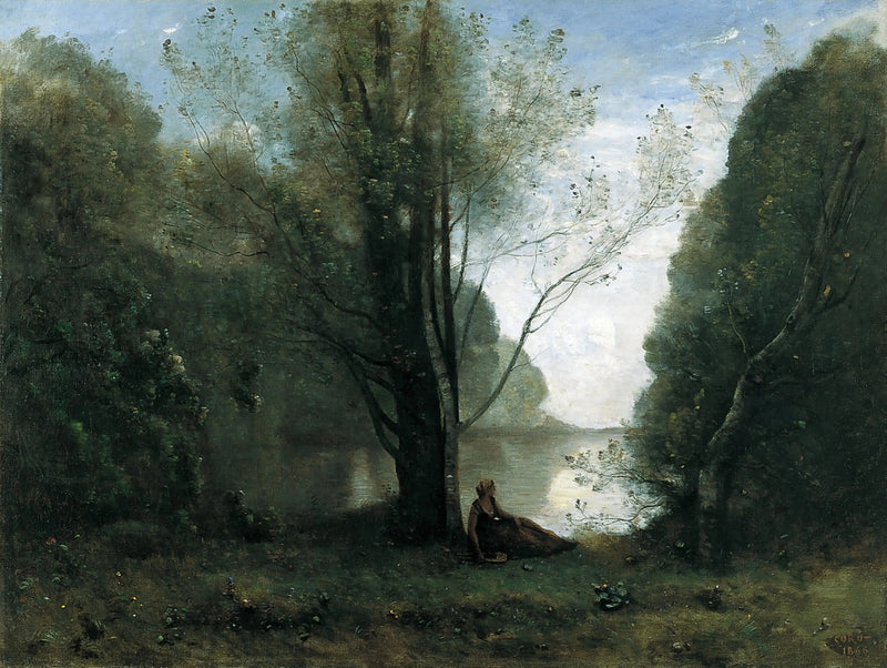 Yksinäisyys. Vigenin muisto, Limousin - Jean-Baptiste Camille Corot