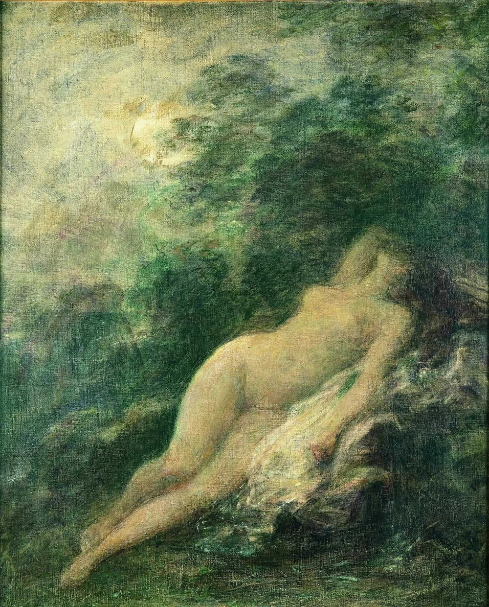 Sommeil de Diane (La nuit) (El sueño de Diana) - Henri Fantin-Latour image 1 tableau peint à l’huile sur toile