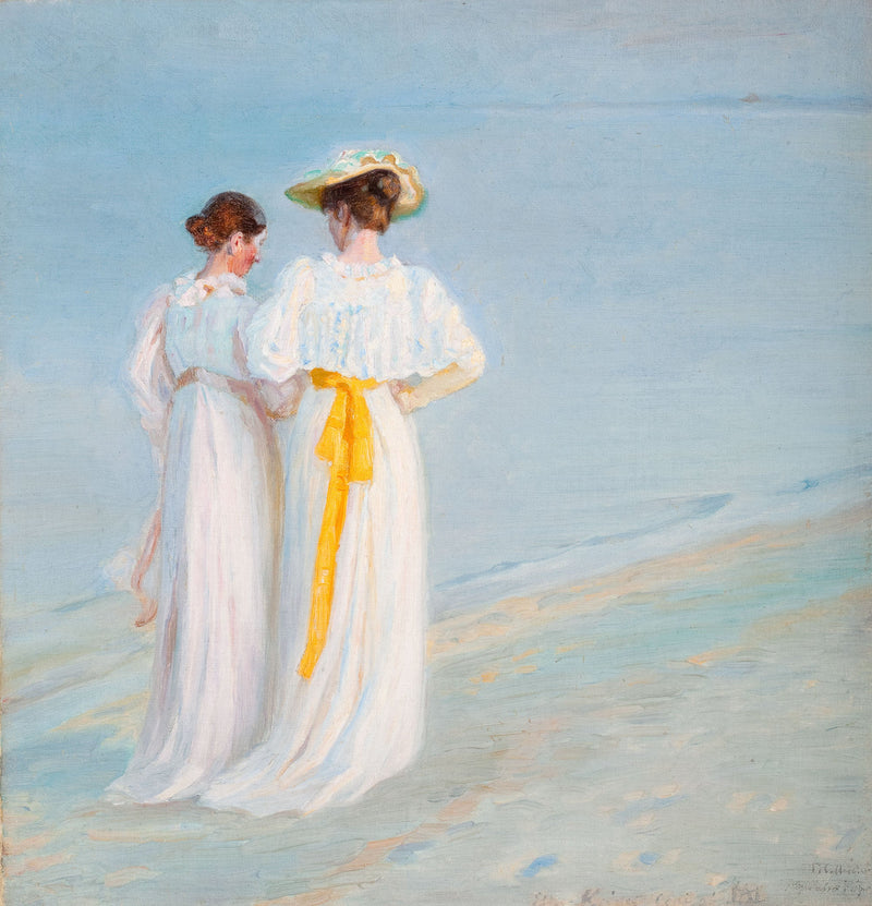 Sommeraften Skagensin rannalla - Michael Peter Ancher