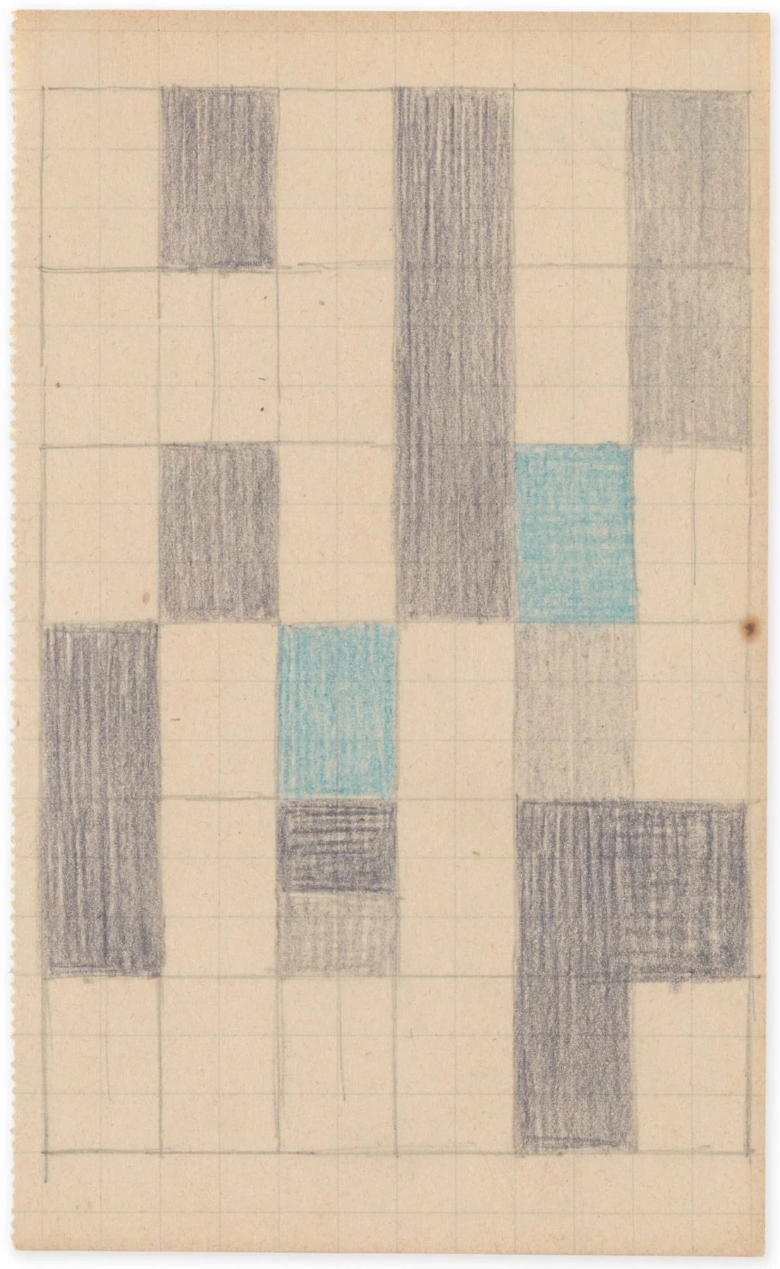 [Composition verticale-horizontale], peinture de Sophie Taeuber-Arp