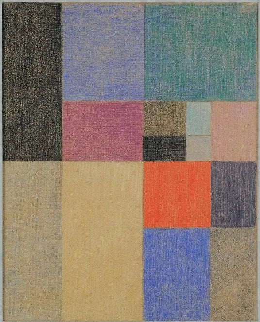 Composition verticale-horizontale (1916, version 3) - Sophie Taeuber-Arp