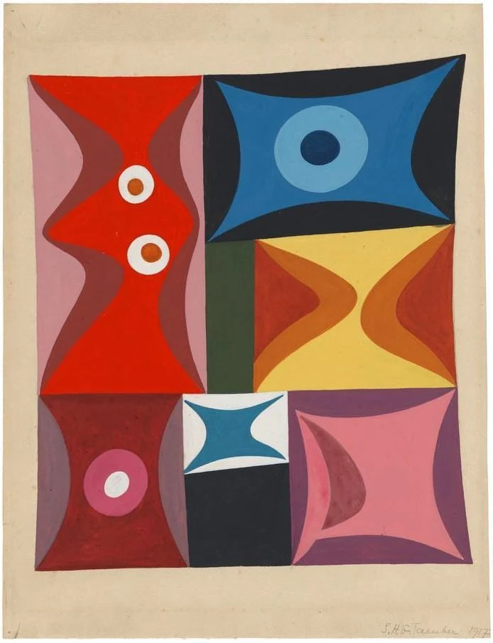 Formes élémentaires en composition verticale-horizontale - Sophie Taeuber-Arp