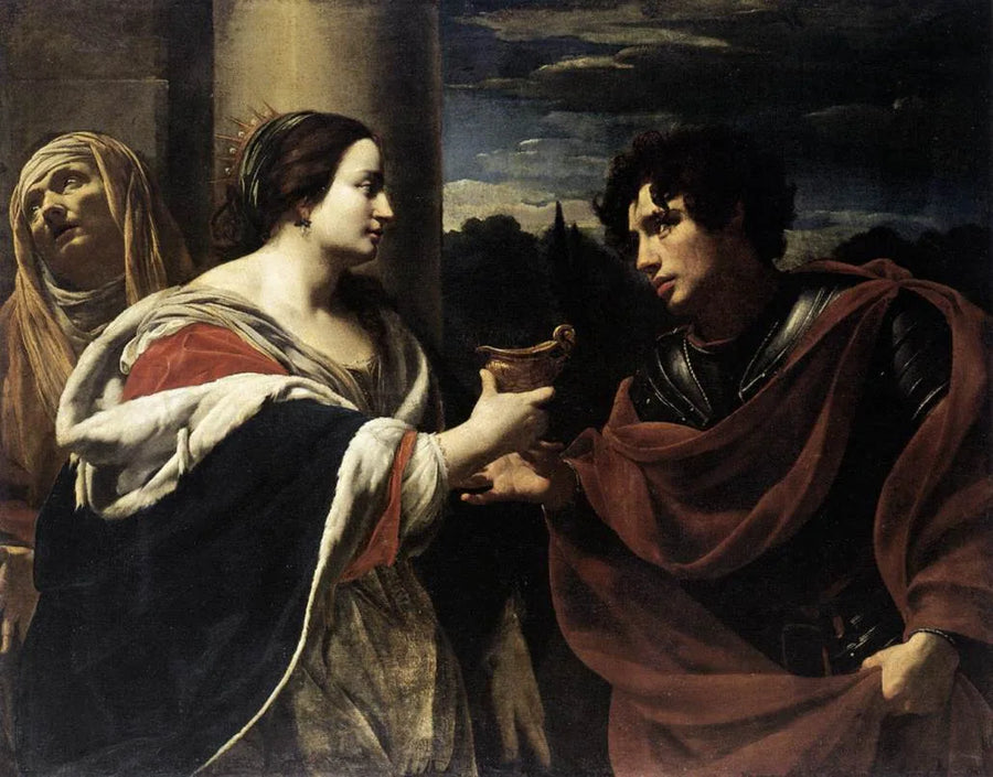 Sophonisba vastaanottaa myrkkypiipun - Simon Vouet