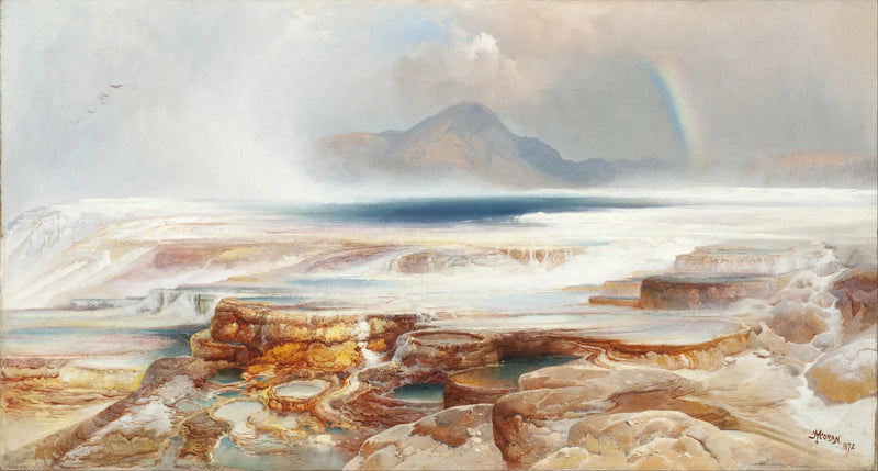 Yellowstonein kuumat lähteet - Thomas Moran