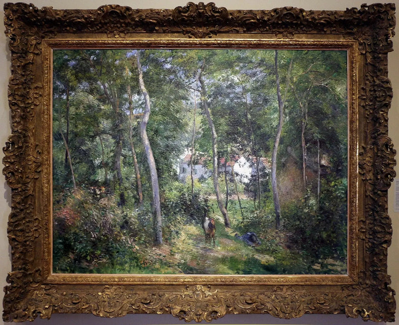 Aluskasvillisuus Hermitagessa, Pontoise / Hermitagin tausta - Camille Pissarro
