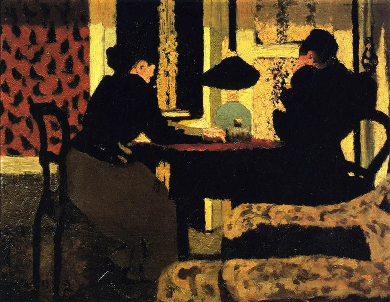 Lamppujen alla - Édouard Vuillard