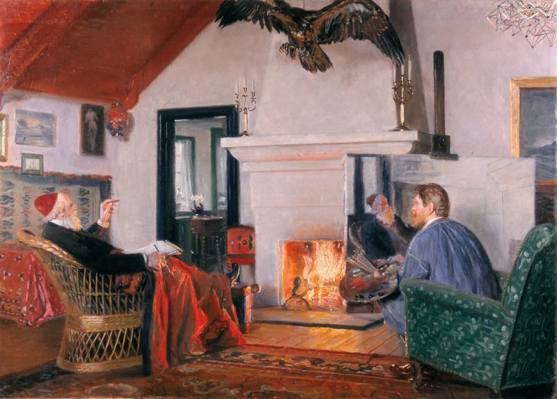 Kotkan merkin alla. -Michael Peter Ancher