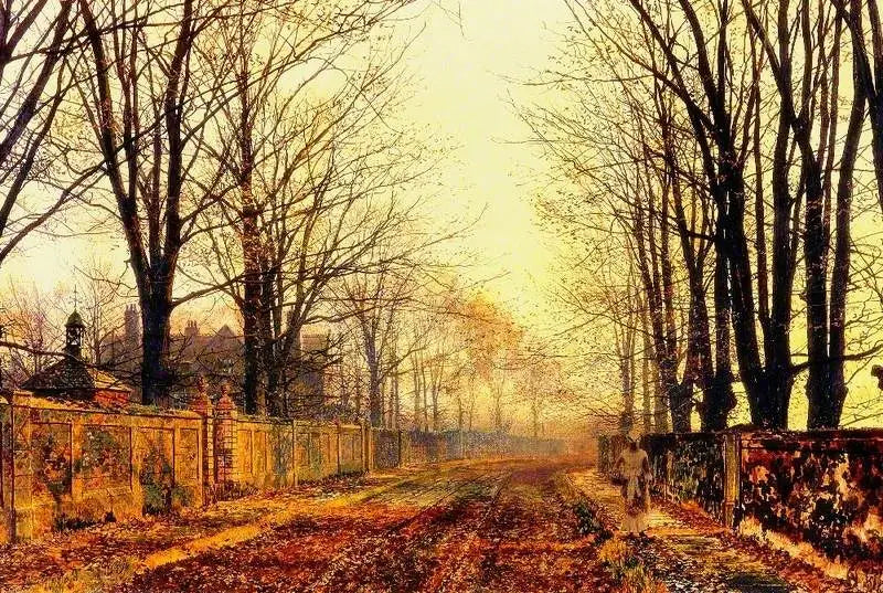 Lehtojen alla - John Atkinson Grimshaw