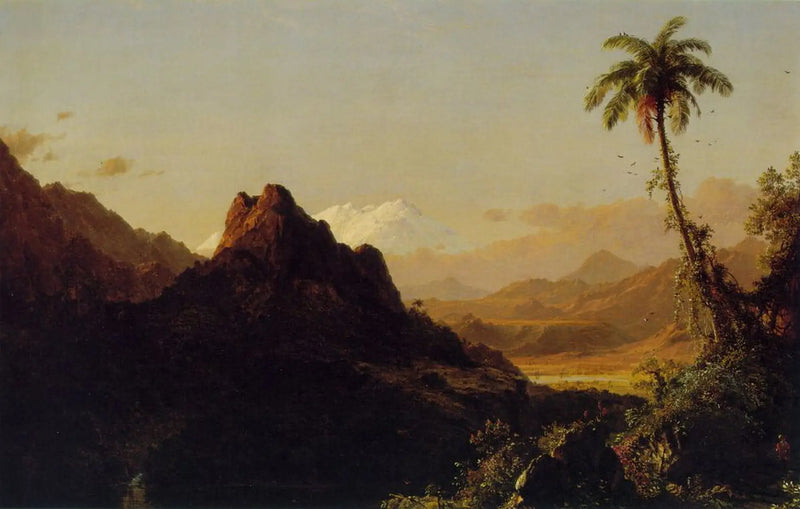 Trooppisten alueiden alla - Frederic Edwin Church