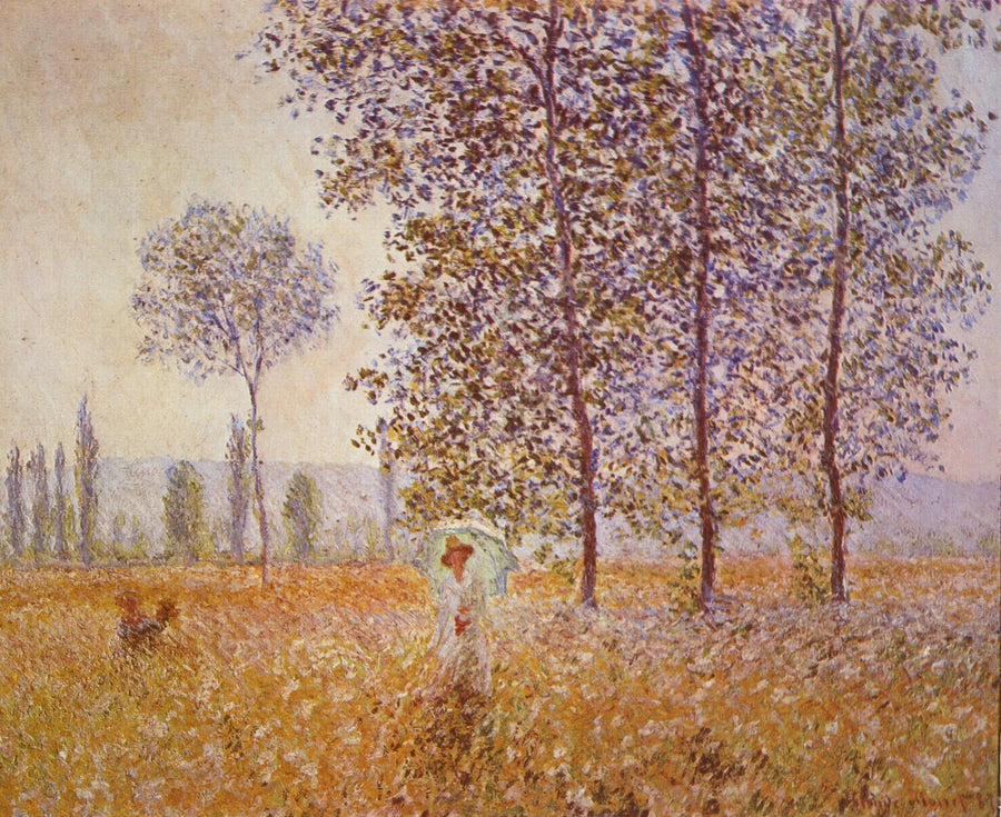 Poppelien alla - Claude Monet