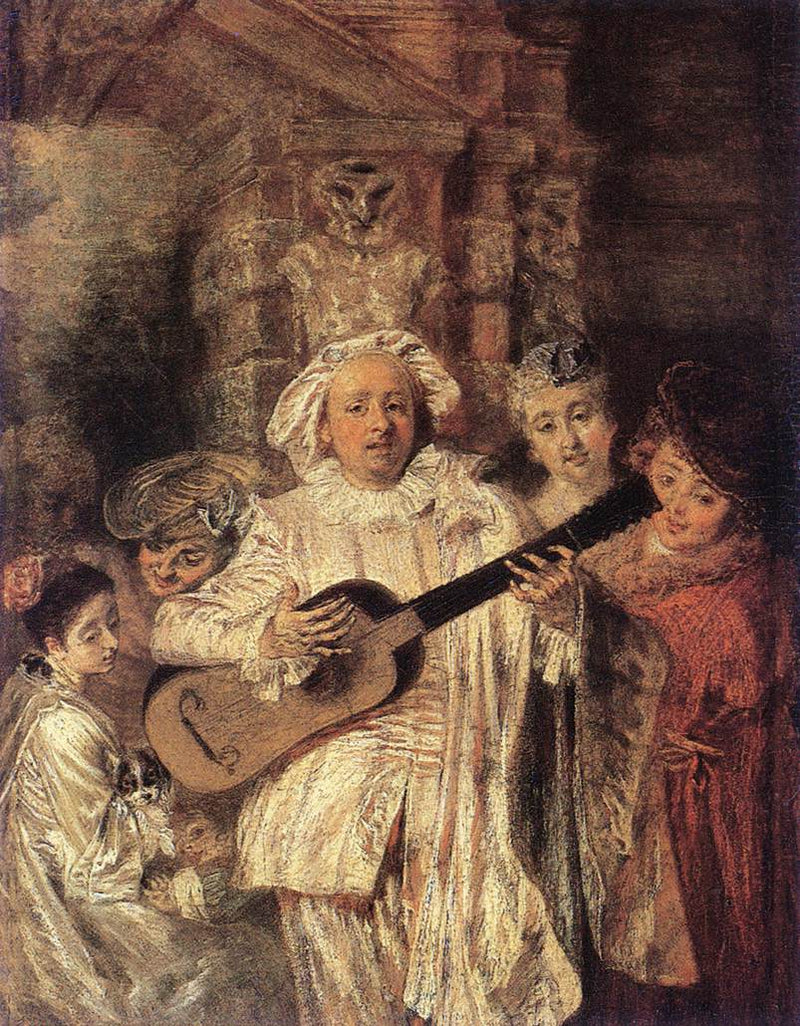 Mezetin-puvun alla - Antoine Watteau