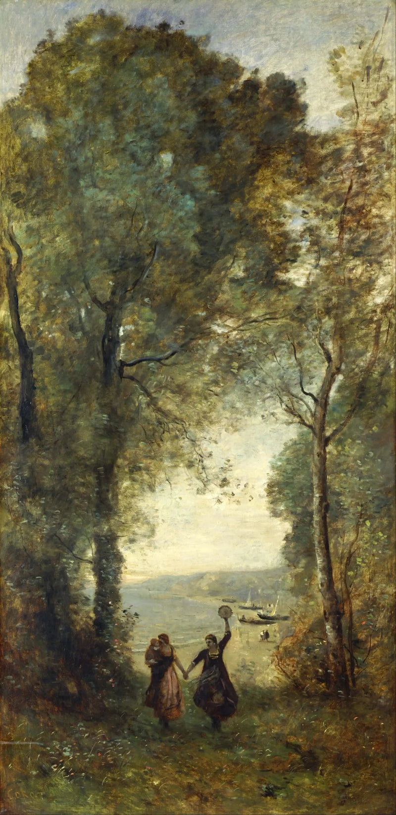 Napolin rannan muistomerkki - Jean-Baptiste Camille Corot