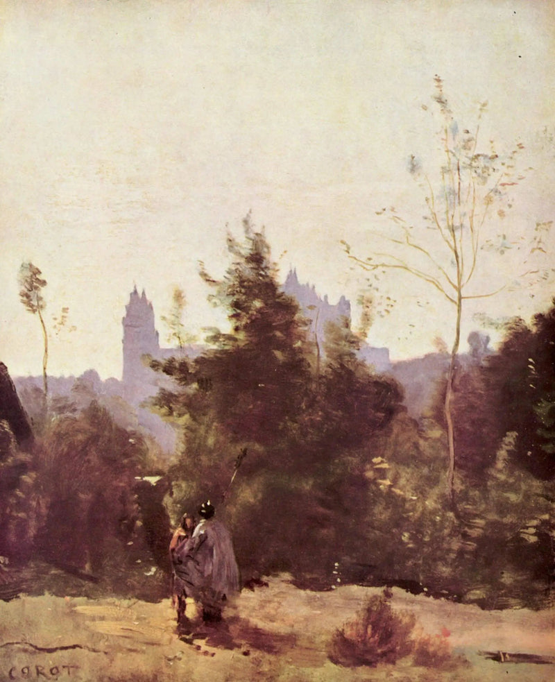 Pierrefondsin muistomerkki - Jean-Baptiste Camille Corot