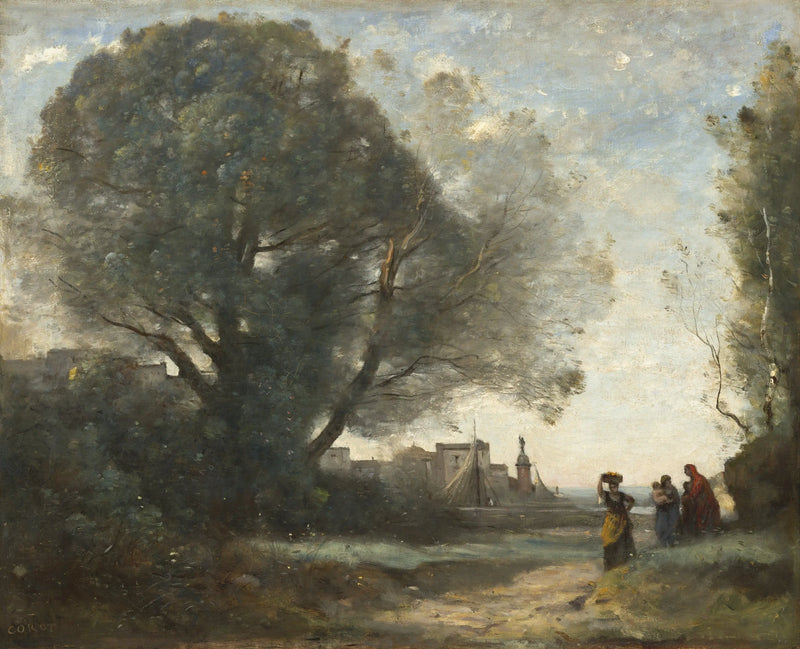 Terracinen muisto - Jean-Baptiste Camille Corot