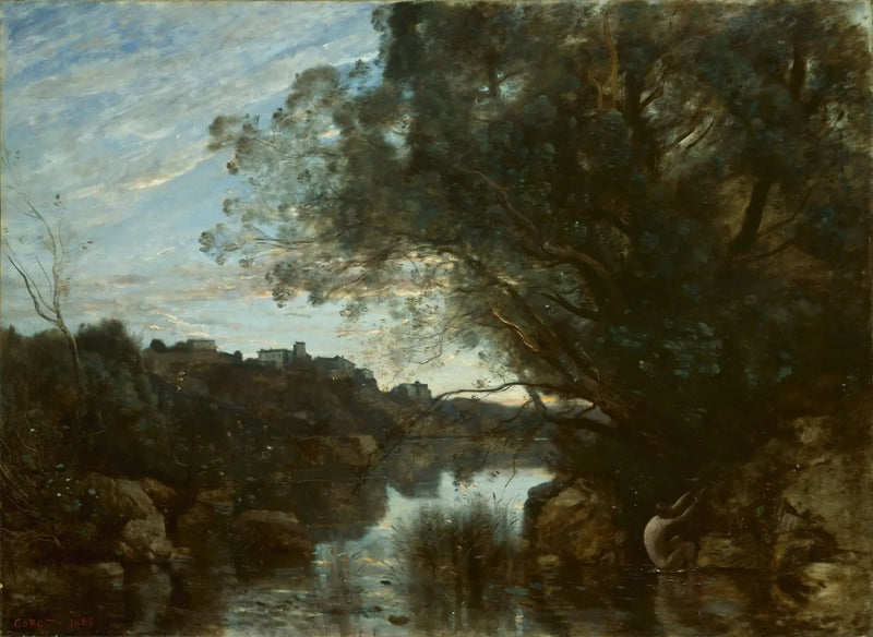 Nemi-järven ympäristön muistoesineet - Jean-Baptiste Camille Corot