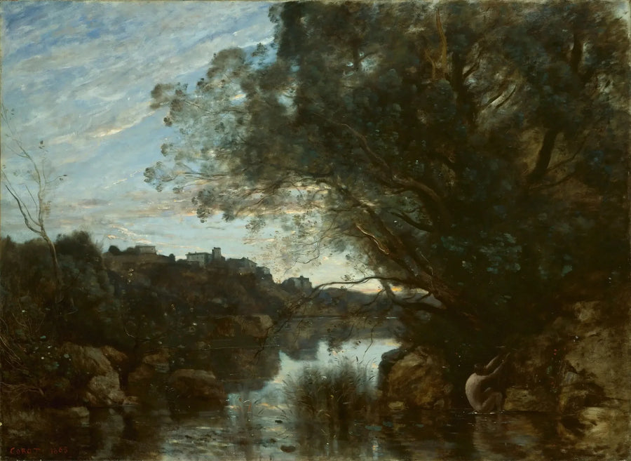 Nemi-järven ympäristön muistoesineet - Jean-Baptiste Camille Corot