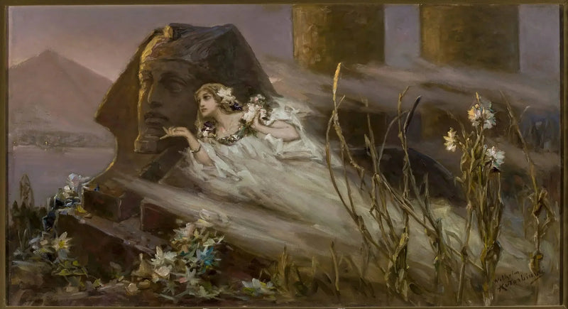 Sphinx ja aavemainen nainen - Wilhelm Kotarbiński