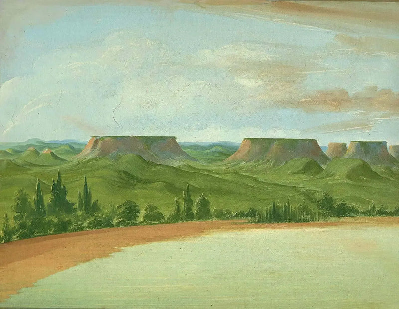 Neliönmäet, 1200 mailin päässä Saint-Louisista - George Catlin