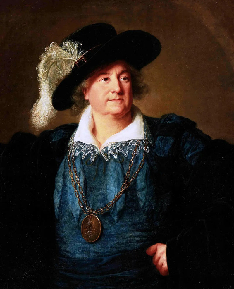 Stanislas Auguste with the Freemason emblem on his chest - Elisabeth Vigeé Le Brun