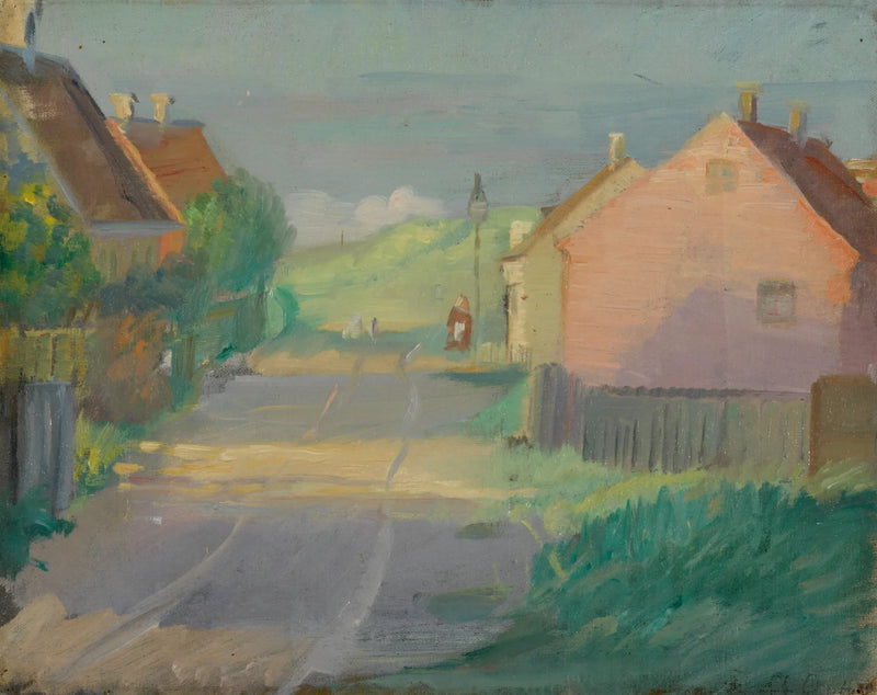 Kapea kuja kaupungissa on Skagenista - Anna Ancher