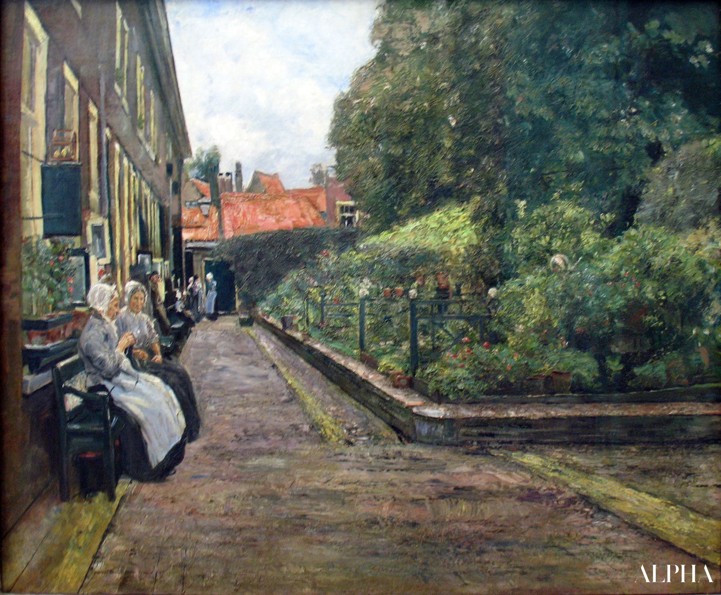 Stevenstift Leidenissä - Max Liebermann - Korkealaatuiset taulujen ja maalauksien reproduktiot