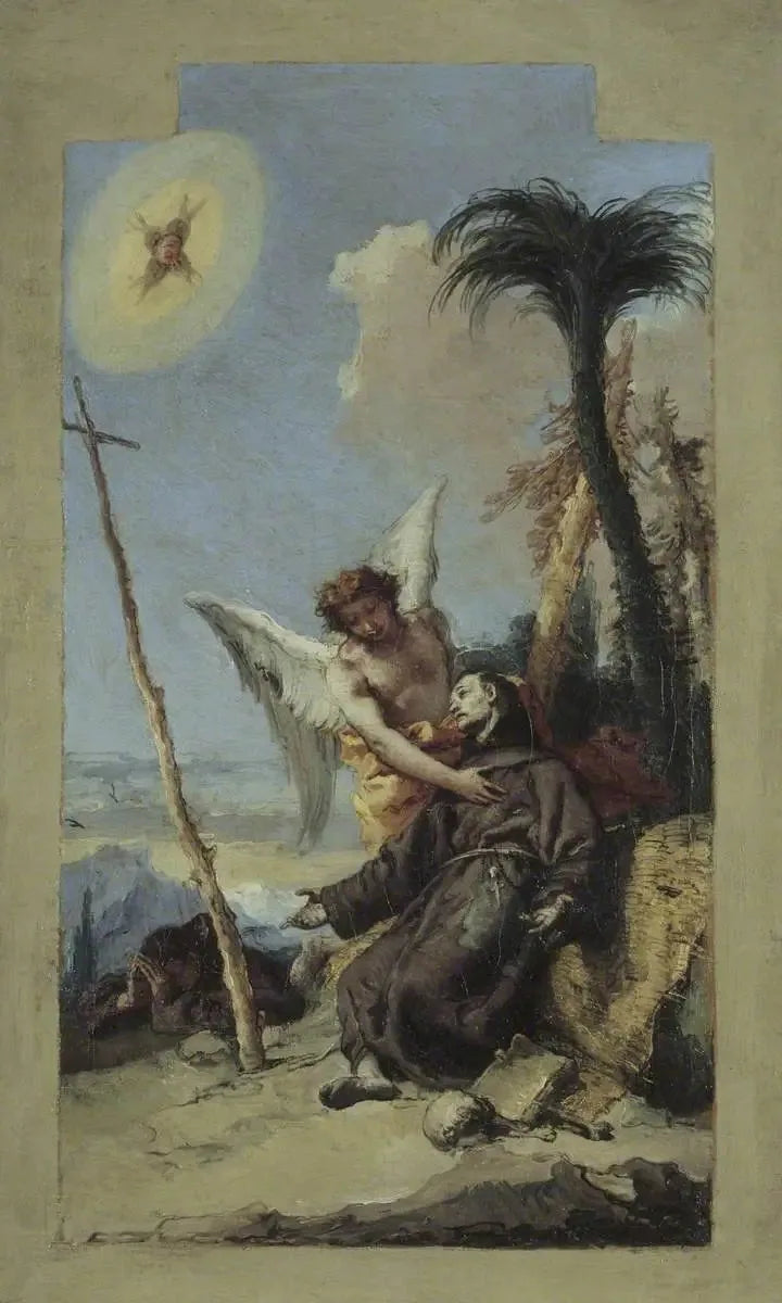 Pyhän Fransiska stigmatisaatio - Giovanni Battista Tiepolo