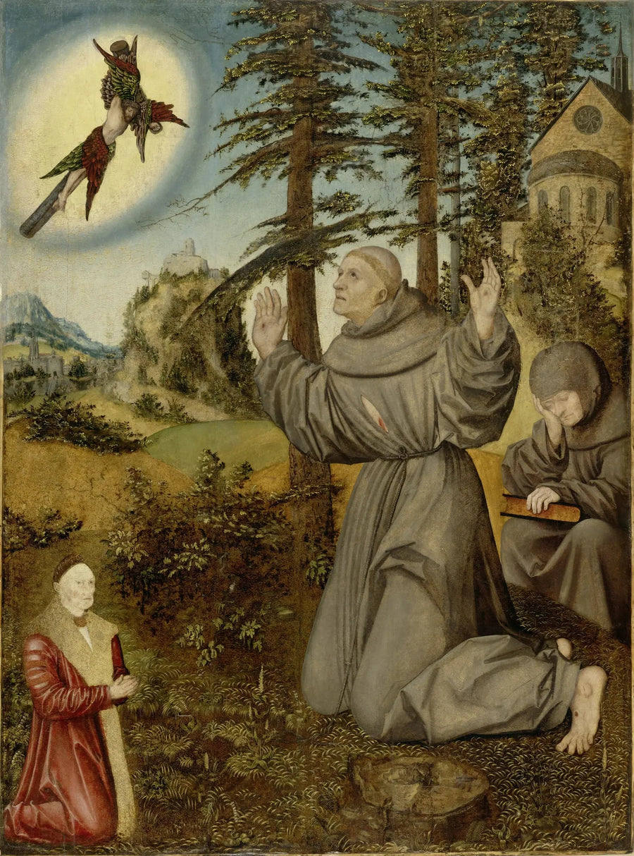 Pyhän Franciscuksen stigmatisointi - Lucas Cranach vanhempi