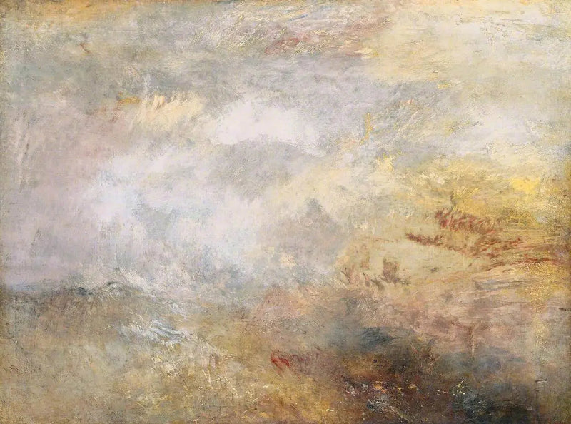 Myrskyinen meri delfiinien kanssa - J. M. W. Turner