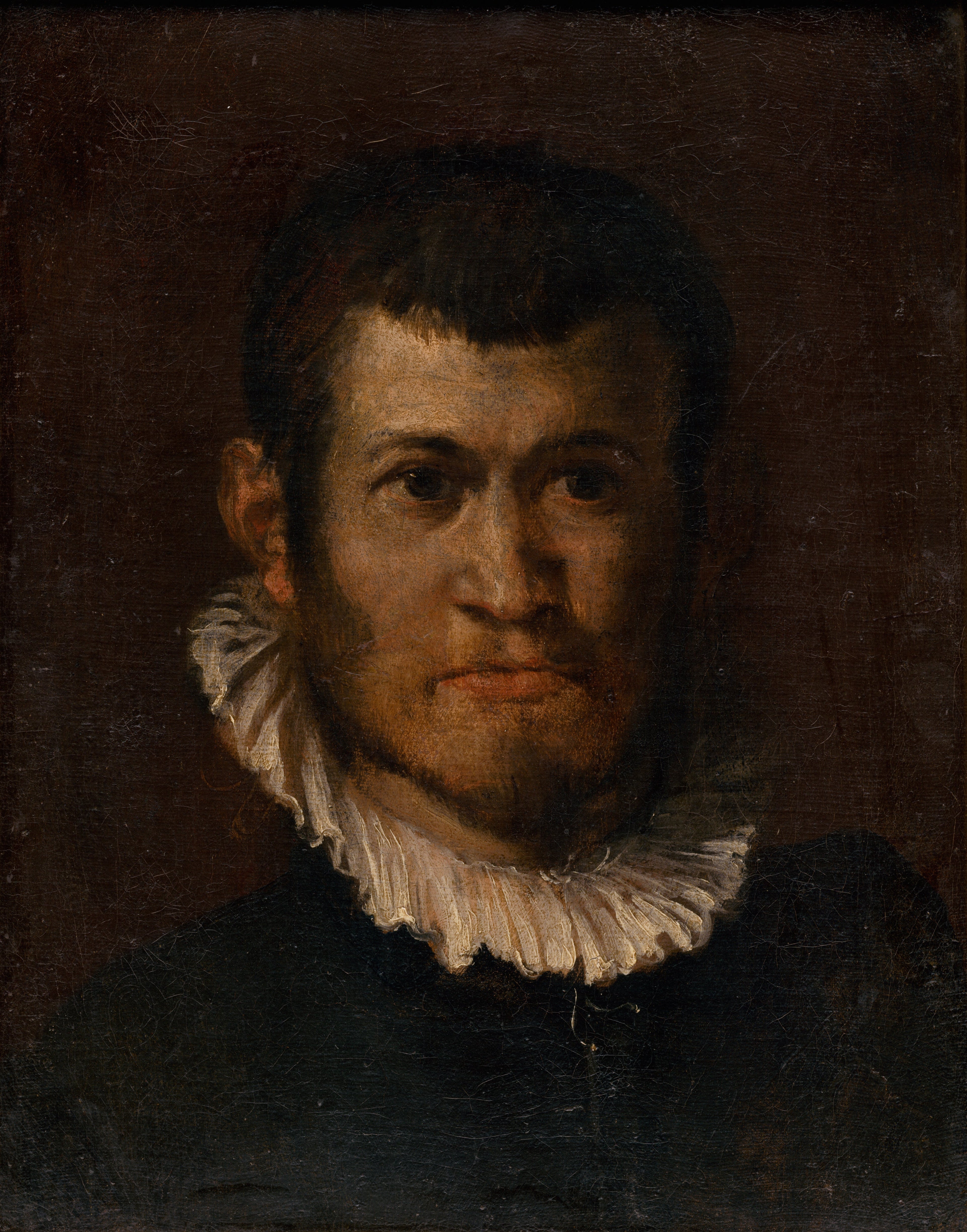Štúdia hlavy muža - Annibale Carracci image 1 copie de tableau peinte à la main