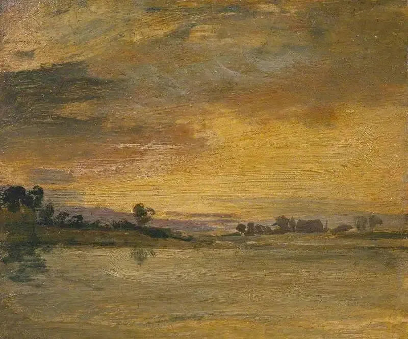 Auringonlasku joella - J. M. W. Turner