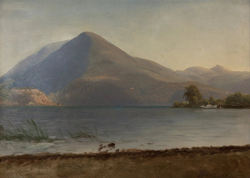 Hudsonin rannalla - Albert Bierstadt