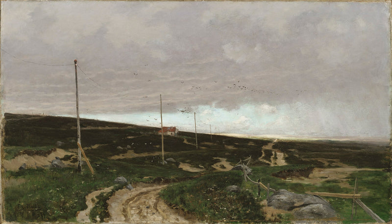 Rannikolla. Kuvio Jaerenista, Norjasta - Frits Thaulow