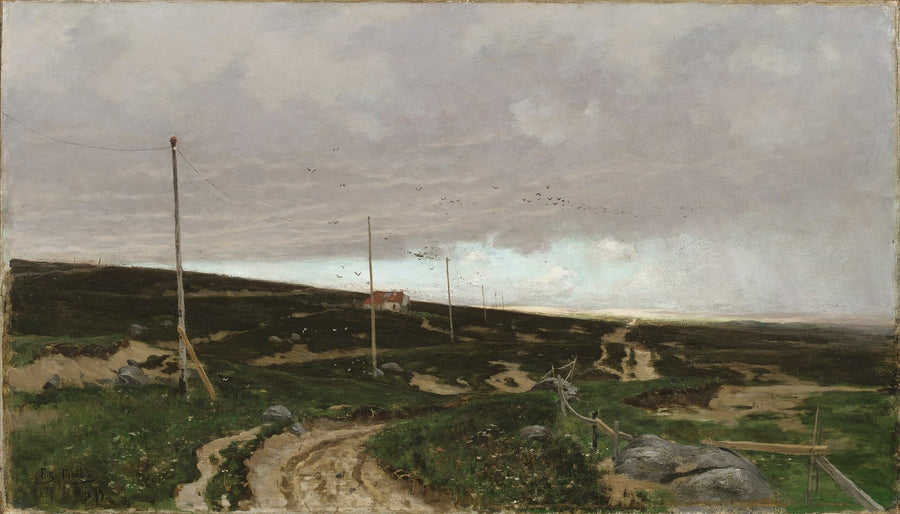 Rannikolla. Kuvio Jaerenista, Norjasta - Frits Thaulow