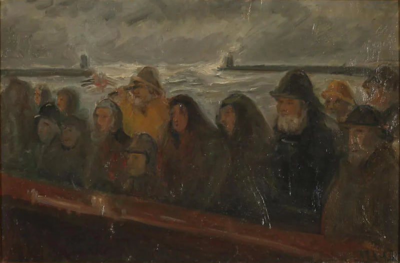 Laiturilla. työhuone. -Michael Peter Ancher