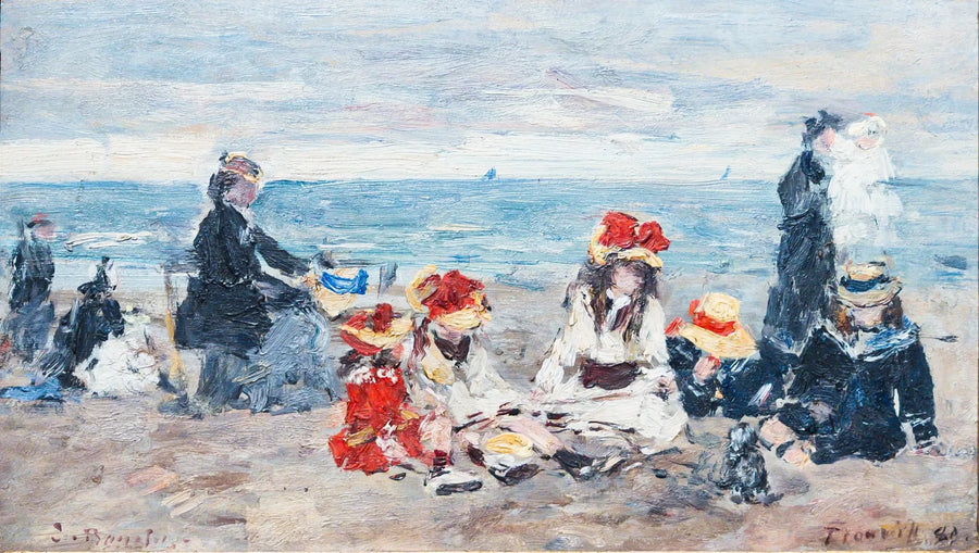 Trouvillen rannalla - Eugène Boudin