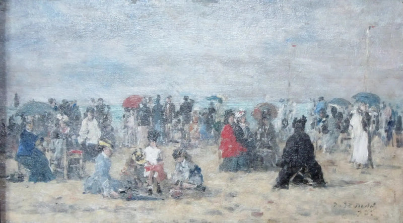 Trouvillen rannalla - Eugène Boudin