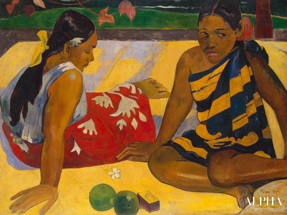 Sur la plage - Paul Gauguin - Reproductions de tableaux et peintures haut de gamme