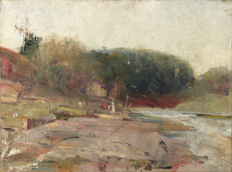 Yarra-joella, Heidelbergin lähellä, Victoria - Charles Conder