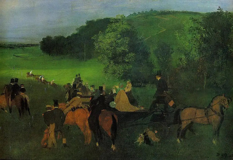 Kilpailukentällä - Edgar Degas