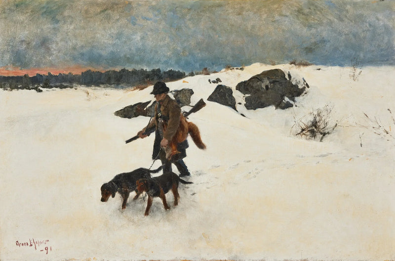 Paluumatkalla ketunjahdilta - Bruno Liljefors